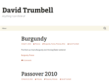 Tablet Screenshot of davidtrumbell.com